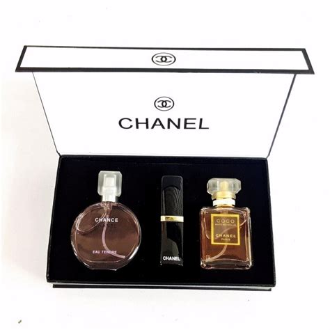 chanel 3 in 1 gift set price|Chanel perfume gift sets.